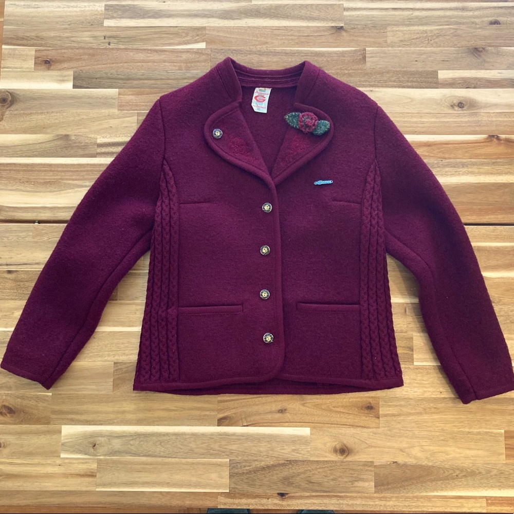 GOBL Boiled Wool Sweater Jacket